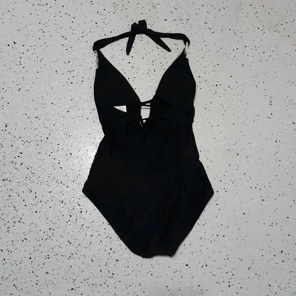 Kona Sol NWOT One-Piece Swimsuit ~ Black ~ Sz S - Picture 5 of 6